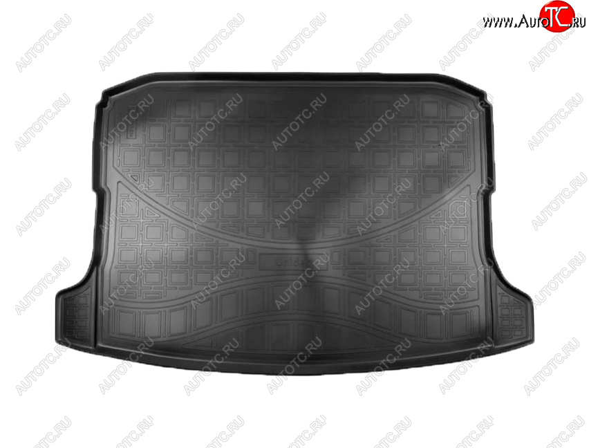 1 799 р. Коврик багажника Norplast (с ушами) Skoda Karoq NU7 дорестайлинг (2017-2021) (Цвет: черный)  с доставкой в г. Вологда