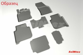 5 699 р. Коврики в салон Seintex (3D текстильные, 7 мест) Skoda Kodiaq NU7 дорестайлинг (2017-2021)  с доставкой в г. Вологда. Увеличить фотографию 3