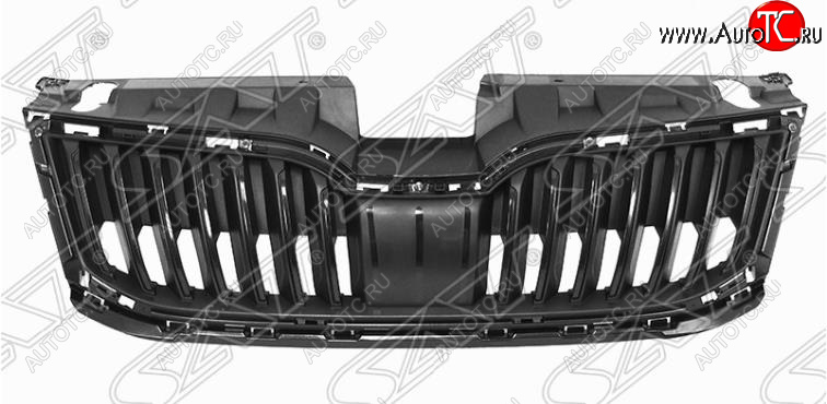 2 979 р. Решётка радиатора SAT  Skoda Octavia  A7 (2016-2020) рестайлинг лифтбэк (матовая)  с доставкой в г. Вологда