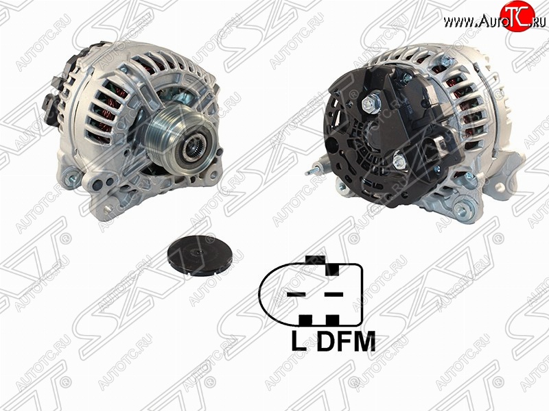 16 249 р. Генератор (дизель) SAT (14V, 150A)  Skoda Octavia  A5 (2004-2008), Volkswagen Touareg  GP (2002-2007)  с доставкой в г. Вологда
