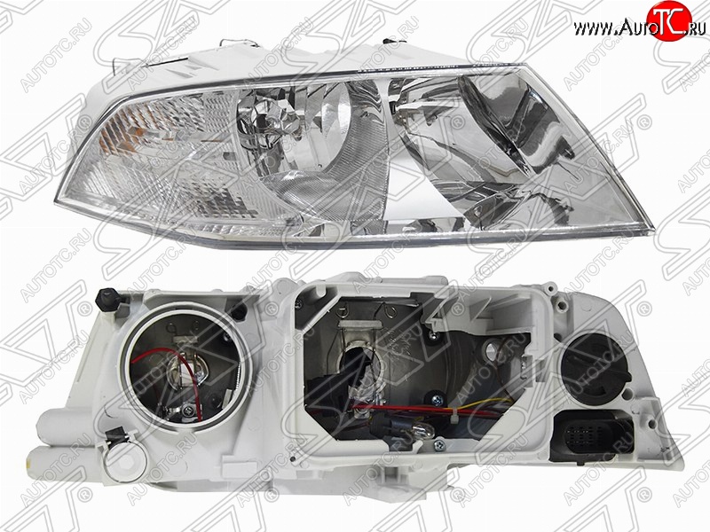 6 199 р. Правая фара передняя SAT Skoda Octavia A5 дорестайлинг универсал (2004-2008)  с доставкой в г. Вологда