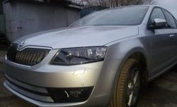2 699 р. Сетка (для комплектации Ambition, Elegance) на бампер Russtal (хром) Skoda Octavia A7 дорестайлинг лифтбэк (2012-2017)  с доставкой в г. Вологда. Увеличить фотографию 4