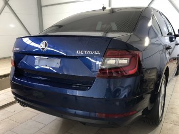 3 399 р. Лип спойлер АВТОКРАТ Skoda Octavia A7 дорестайлинг лифтбэк (2012-2017) (Неокрашенный)  с доставкой в г. Вологда. Увеличить фотографию 2
