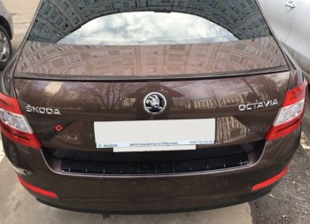 3 399 р. Лип спойлер АВТОКРАТ Skoda Octavia A7 дорестайлинг лифтбэк (2012-2017) (Неокрашенный)  с доставкой в г. Вологда. Увеличить фотографию 3