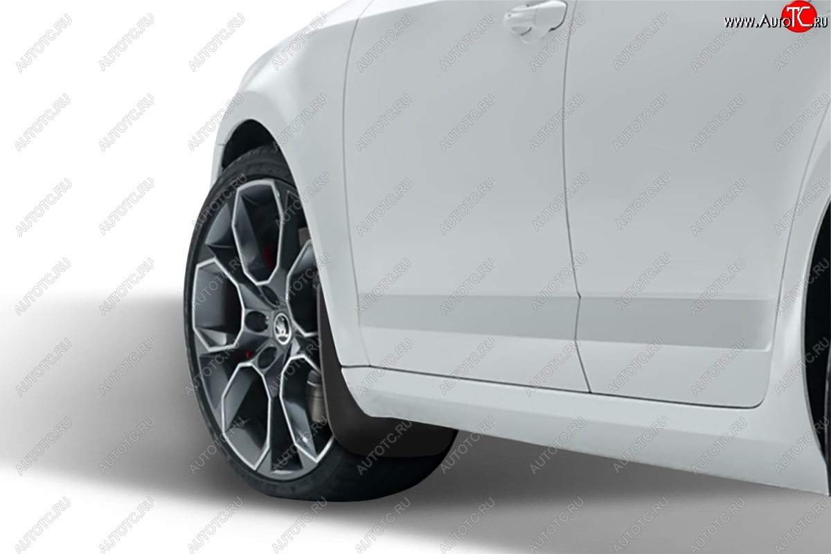 4 799 р. Брызговики Frosch Skoda Octavia A7 дорестайлинг лифтбэк (2012-2017) (Передние)  с доставкой в г. Вологда