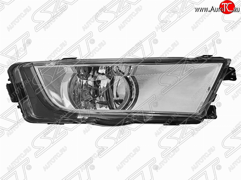 1 369 р. Правая противотуманная фара SAT (хром) Skoda Octavia A7 дорестайлинг лифтбэк (2012-2017)  с доставкой в г. Вологда