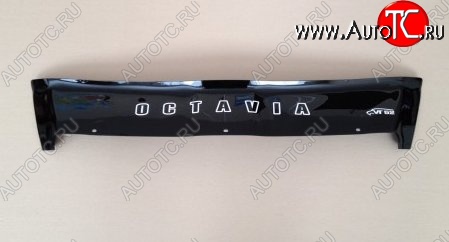 999 р. Дефлектор капота (без клыков) Russtal Skoda Octavia A5 дорестайлинг универсал (2004-2008)  с доставкой в г. Вологда