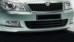 5 999 р. Накладка на передний бампер CT v2 Skoda Octavia A5 рестайлинг универсал (2008-2013) (Неокрашенная)  с доставкой в г. Вологда. Увеличить фотографию 2