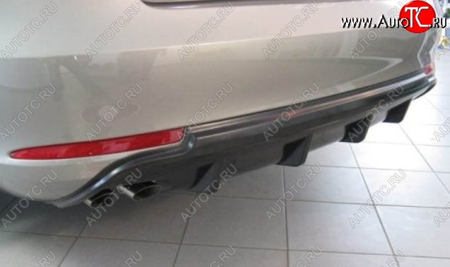 2 299 р. Накладка на задний бампер CT v2 Skoda Octavia A5 рестайлинг универсал (2008-2013) (Неокрашенная)  с доставкой в г. Вологда