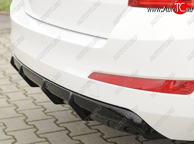 6 199 р. Накладка на задний бампер Rieger Style Skoda Octavia A7 дорестайлинг лифтбэк (2012-2017) (Неокрашенная)  с доставкой в г. Вологда