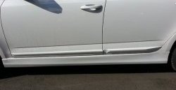 5 999 р. Пороги накладки CT Skoda Octavia A7 дорестайлинг лифтбэк (2012-2017) (Неокрашенные)  с доставкой в г. Вологда. Увеличить фотографию 5