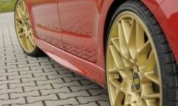 6 999 р. Пороги накладки R-Style Skoda Octavia A7 дорестайлинг лифтбэк (2012-2017) (Неокрашенные)  с доставкой в г. Вологда. Увеличить фотографию 2