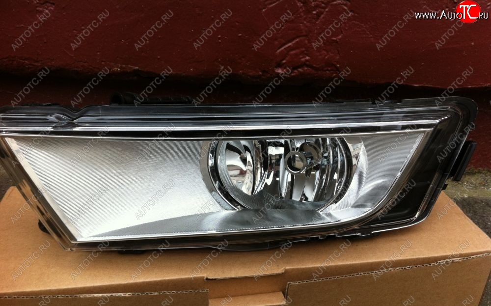 1 749 р. Фара противотуманная хром BRIGHTROAD (левая) Skoda Octavia A7 дорестайлинг лифтбэк (2012-2017)  с доставкой в г. Вологда