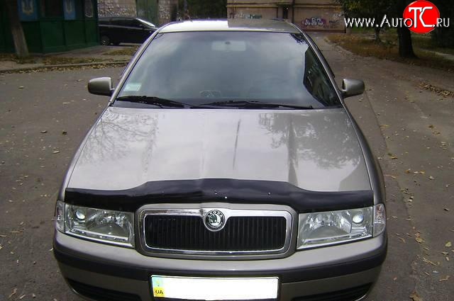 1 099 р. Дефлектор капота SIM Skoda Octavia Tour A4 1U5 универсал дорестайлинг (1996-2000)  с доставкой в г. Вологда