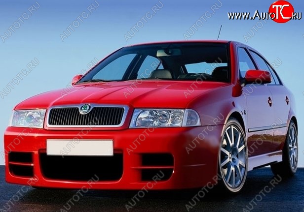 7 749 р. Накладка на передний бампер ND Skoda Octavia Tour A4 1U2 лифтбэк дорестайлинг (1997-2000) (Неокрашенная)  с доставкой в г. Вологда