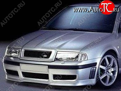4 899 р. Накладка на передний бампер RS-style Skoda Octavia Tour A4 1U5 универсал дорестайлинг (1996-2000) (Неокрашенная)  с доставкой в г. Вологда