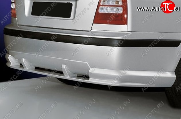 4 299 р. Накладка на задний бампер CT Skoda Octavia Tour A4 1U2 лифтбэк дорестайлинг (1997-2000) (Неокрашенная)  с доставкой в г. Вологда