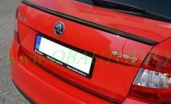 3 499 р. Лип спойлер CT Skoda Rapid NH3 дорестайлинг лифтбэк (2012-2017) (Неокрашенный)  с доставкой в г. Вологда. Увеличить фотографию 2