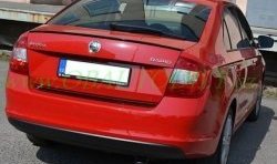 3 499 р. Лип спойлер CT Skoda Rapid NH3 дорестайлинг лифтбэк (2012-2017) (Неокрашенный)  с доставкой в г. Вологда. Увеличить фотографию 3