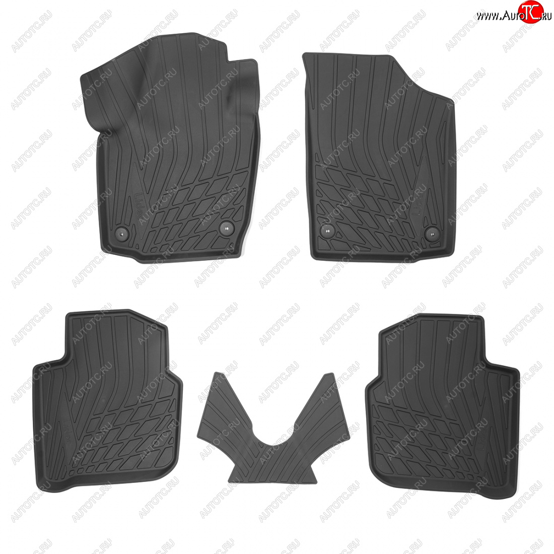 2 369 р. Коврики салона Norplast Unidec Skoda Rapid MK2 (2019-2025) (Черные)  с доставкой в г. Вологда