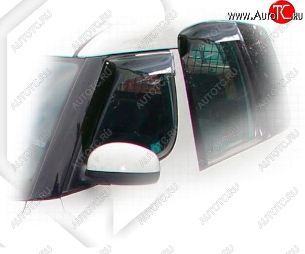 2 079 р. Дефлектора окон CA-Plastiс Skoda Roomster 5J дорестайлинг (2006-2010) (Classic полупрозрачный)  с доставкой в г. Вологда