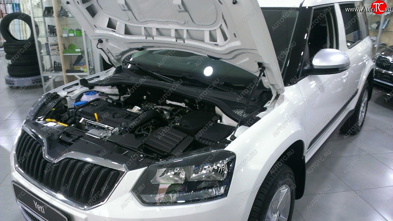 2 049 р. Упоры капота Russtal Skoda Yeti (2013-2018) (1 штука)  с доставкой в г. Вологда