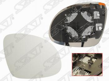 Правое полотно зеркала SAT (асферическое с обогревом) Volkswagen Tiguan NF дорестайлинг (2006-2011)