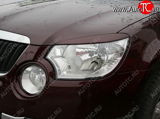 1 249 р. Реснички на фары CT Skoda Yeti (2009-2013) (Неокрашенные)  с доставкой в г. Вологда