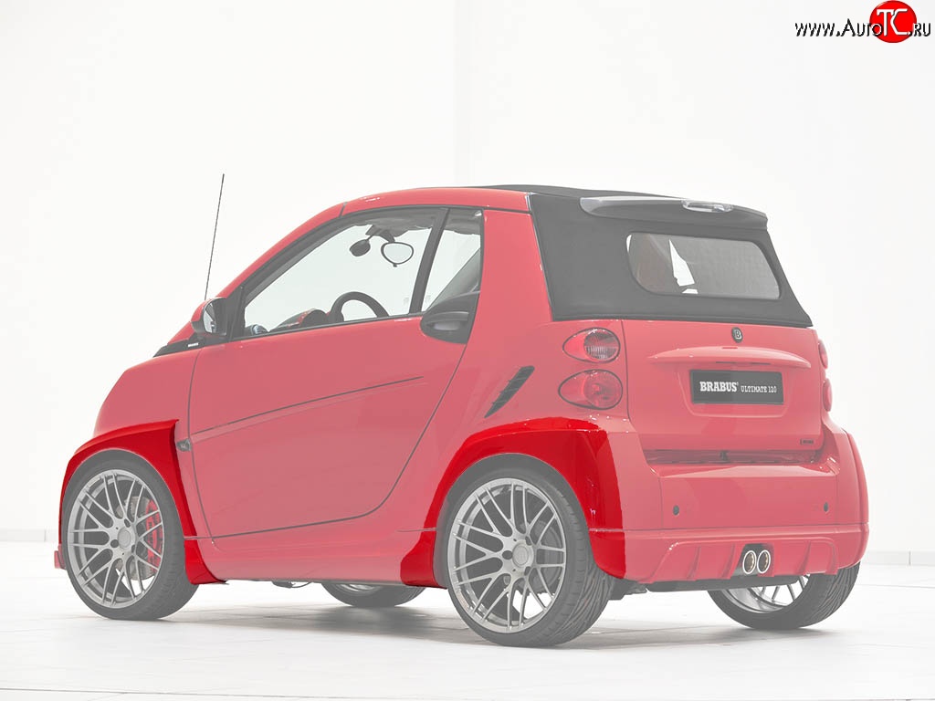 23 049 р. Накладки на колёсные арки Brabus Ultimate Smart Fortwo С453 2 хэтчбэк 3 дв. (2007-2014) (Неокрашенные)  с доставкой в г. Вологда