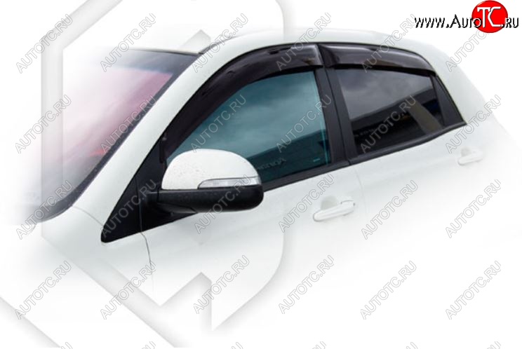 2 159 р. Дефлектор капота CA-Plastiс exclusive SSANGYONG Actyon рестайлинг (2013-2021) (Classic полупрозрачный)  с доставкой в г. Вологда