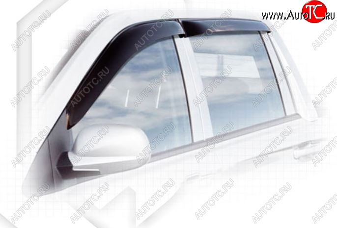2 969 р. Дефлектора окон CA-Plastiс  SSANGYONG Actyon Sport (2012-2025) (Classic полупрозрачный, Без хром.молдинга)  с доставкой в г. Вологда