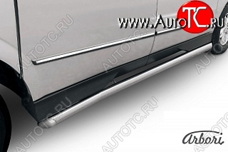 12 869 р. Защита порогов Arbori SSANGYONG Actyon Sport (2012-2025)  с доставкой в г. Вологда