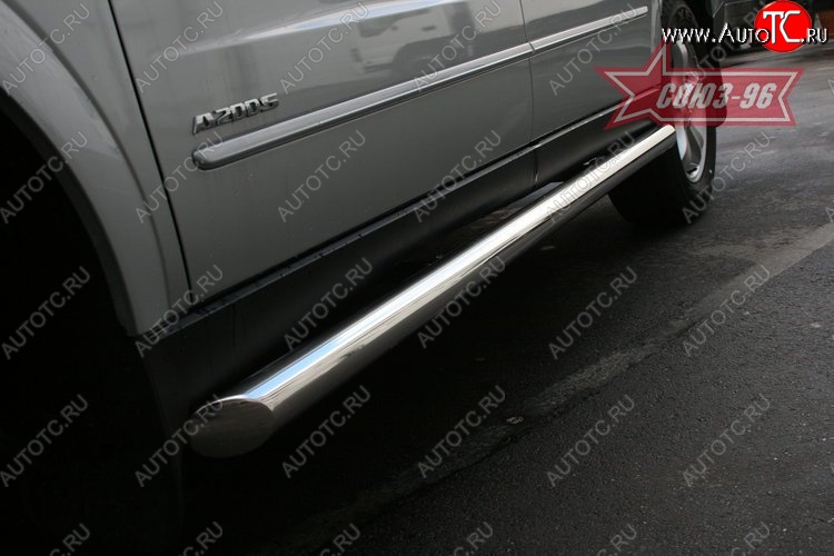 13 004 р. Защита порогов Souz-96 (d60) SSANGYONG Actyon Sport (2012-2025)  с доставкой в г. Вологда