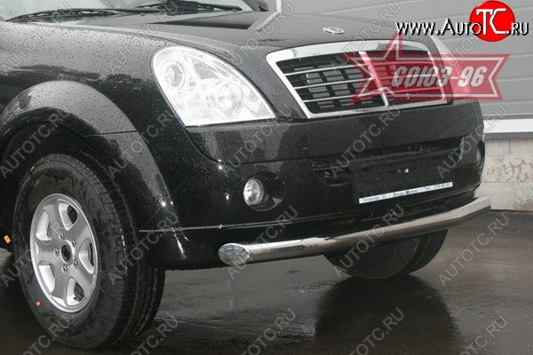 12 239 р. Защита переднего бампера одинарная Souz-96 (d76) SSANGYONG Rexton Y250 (2006-2012)  с доставкой в г. Вологда
