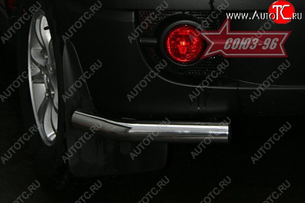 7 289 р. Защита заднего бампера Souz-96 (d60) SSANGYONG Actyon 1 (2006-2010)  с доставкой в г. Вологда