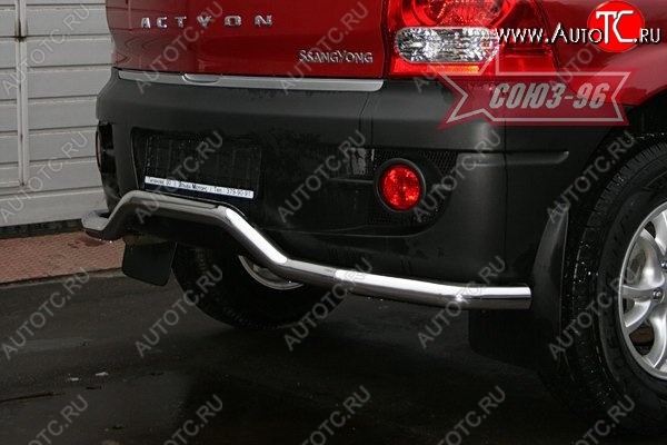 8 279 р. Защита заднего бампера Souz-96 (d60) SSANGYONG Actyon 1 (2006-2010)  с доставкой в г. Вологда