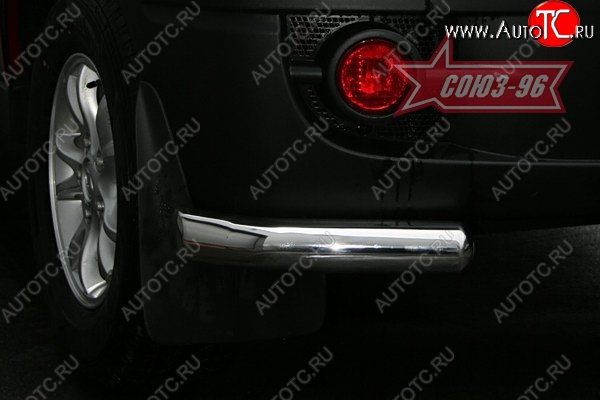 9 539 р. Защита заднего бампера из уголков Souz-96 (d76) SSANGYONG Actyon 1 (2006-2010)  с доставкой в г. Вологда