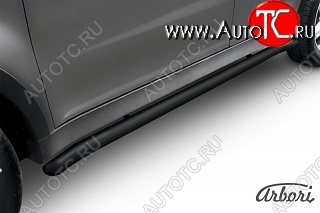 6 794 р. Защита порогов Arbori SSANGYONG Actyon дорестайлинг (2010-2013)  с доставкой в г. Вологда