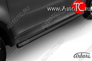 6 569 р. Защита порогов Arbori SSANGYONG Actyon дорестайлинг (2010-2013)  с доставкой в г. Вологда