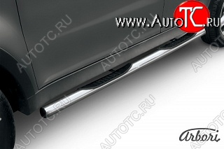 14 579 р. Защита порогов Arbori SSANGYONG Actyon дорестайлинг (2010-2013)  с доставкой в г. Вологда