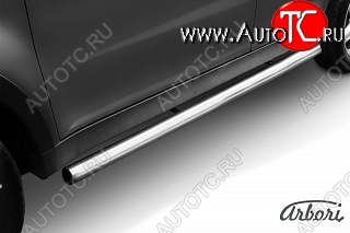 12 509 р. Защита порогов Arbori SSANGYONG Actyon дорестайлинг (2010-2013)  с доставкой в г. Вологда