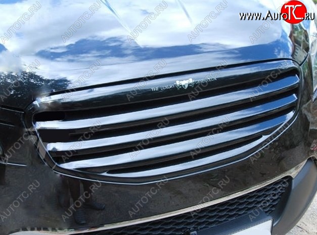 3 949 р. Решётка радиатора CT SSANGYONG Actyon дорестайлинг (2010-2013) (Неокрашенная)  с доставкой в г. Вологда