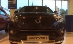 1 469 р. Нижняя сетка на бампер Russtal (черная) SSANGYONG Actyon рестайлинг (2013-2021)  с доставкой в г. Вологда. Увеличить фотографию 3