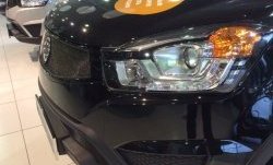 1 469 р. Нижняя сетка на бампер Russtal (черная) SSANGYONG Actyon рестайлинг (2013-2021)  с доставкой в г. Вологда. Увеличить фотографию 6