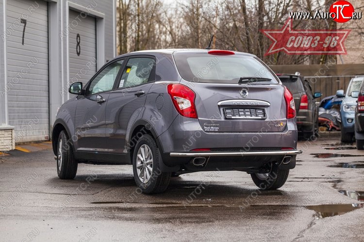 11 384 р. Задняя защита бампера от диаметром 42мм Souz-96 SSANGYONG Actyon рестайлинг (2013-2021)  с доставкой в г. Вологда