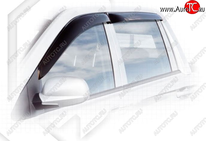 2 199 р. Дефлектора окон CA-Plastiс SSANGYONG Korando Sports (2012-2025) (Classic полупрозрачный, Без хром.молдинга)  с доставкой в г. Вологда