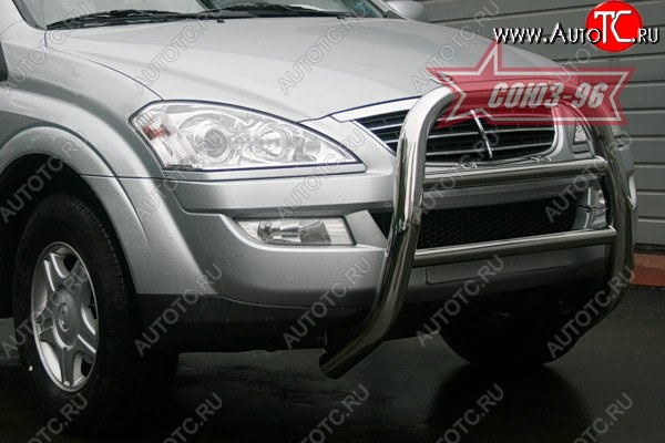 17 504 р. Защита переднего бампера Souz-96 (d76) SSANGYONG Kyron дорестайлинг (2005-2007)  с доставкой в г. Вологда