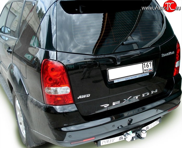 10 699 р. Фаркоп Лидер Плюс (с нерж. пластиной) SSANGYONG Kyron рестайлинг (2007-2016) (Без электропакета)  с доставкой в г. Вологда