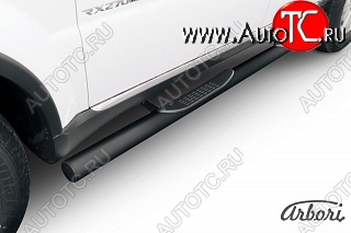 7 649 р. Защита порогов Arbori SSANGYONG Rexton Y290 (2012-2017)  с доставкой в г. Вологда