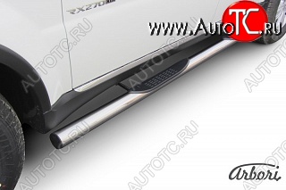 14 579 р. Защита порогов Arbori SSANGYONG Rexton Y290 (2012-2017)  с доставкой в г. Вологда